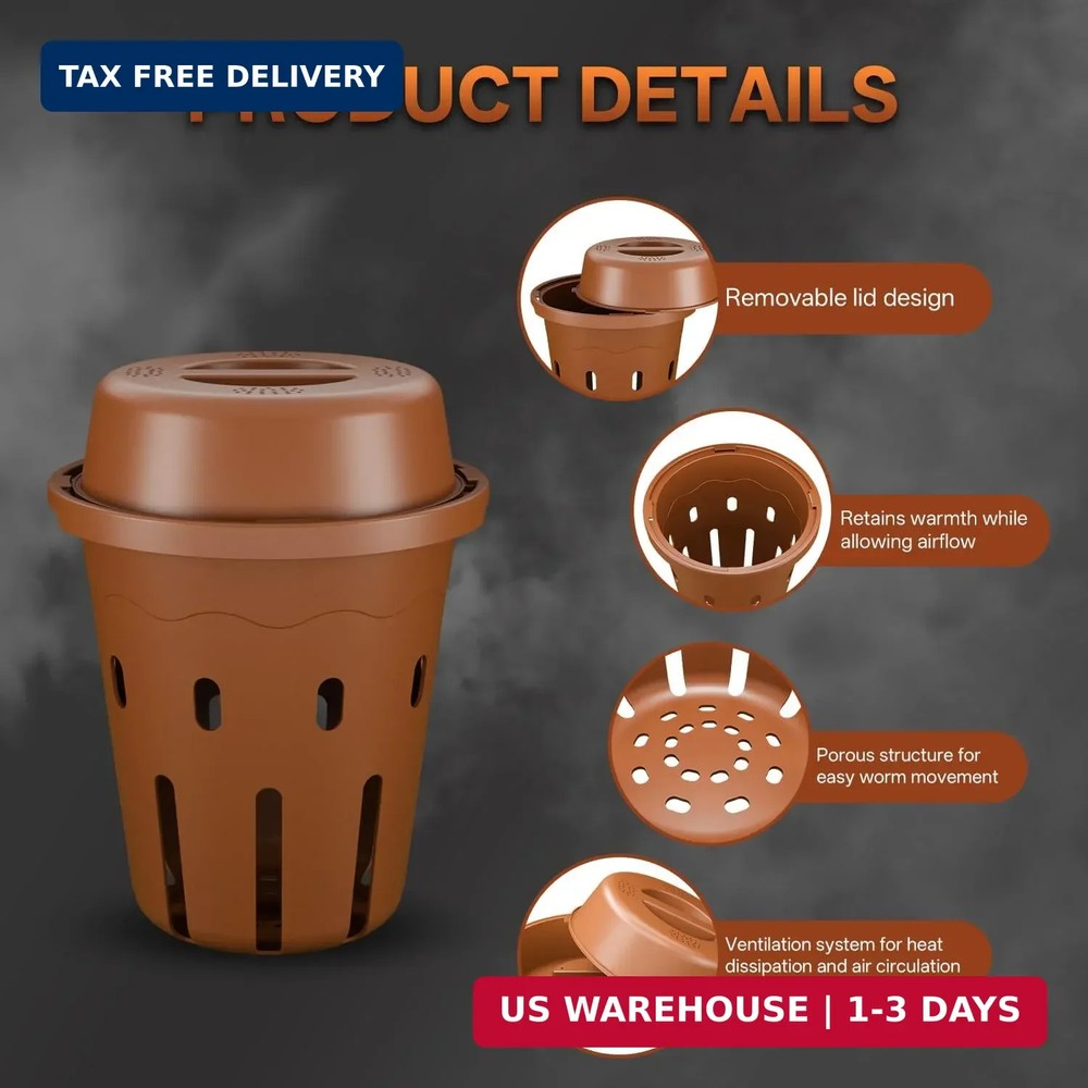 Underground Worm Composting Bin, Outdoor Mini Inground Worm Composter for Beginn