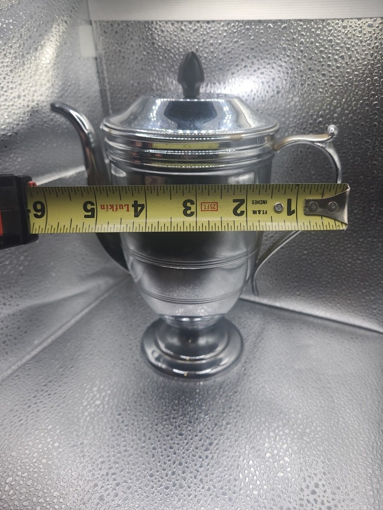 Chromium/brass Coffee/Tea Serving Pot