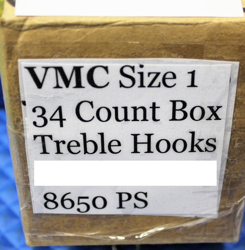 VMC Treble Hook 8650 PS Size 1 (34) Count Box