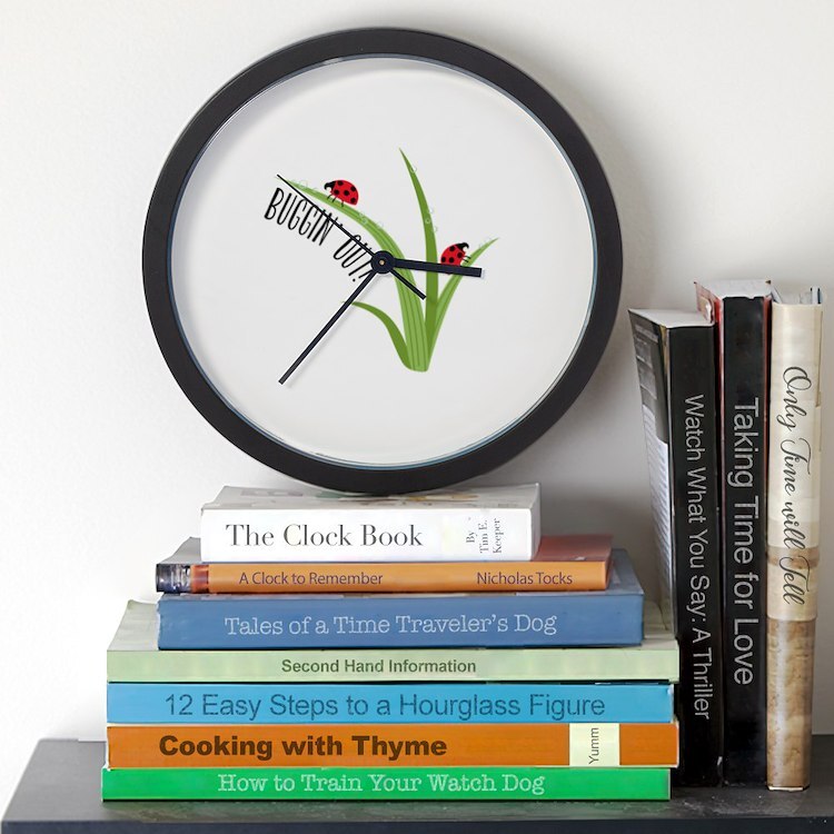CafePress Buggin Out 10" Wall Clock (1720911407)