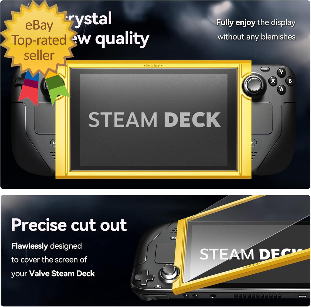 2-Pack Anti-Glare Etched Screen Protector for Steam Deck 7.0''/Steam Deck OLED 7