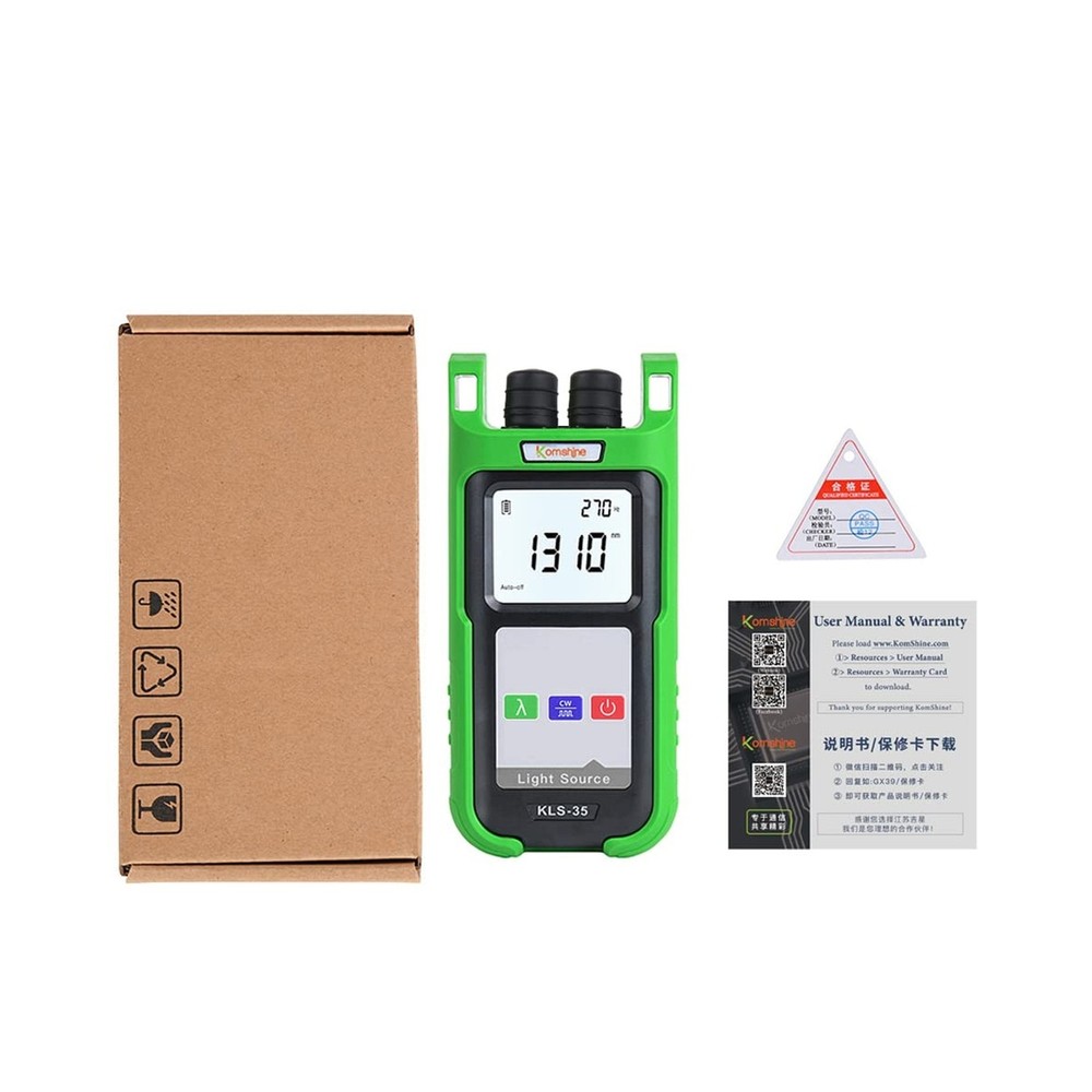 Fiber Optic Light Source SingleMode 1310/1550nm+MultiMode 850/1300nm Komshine...