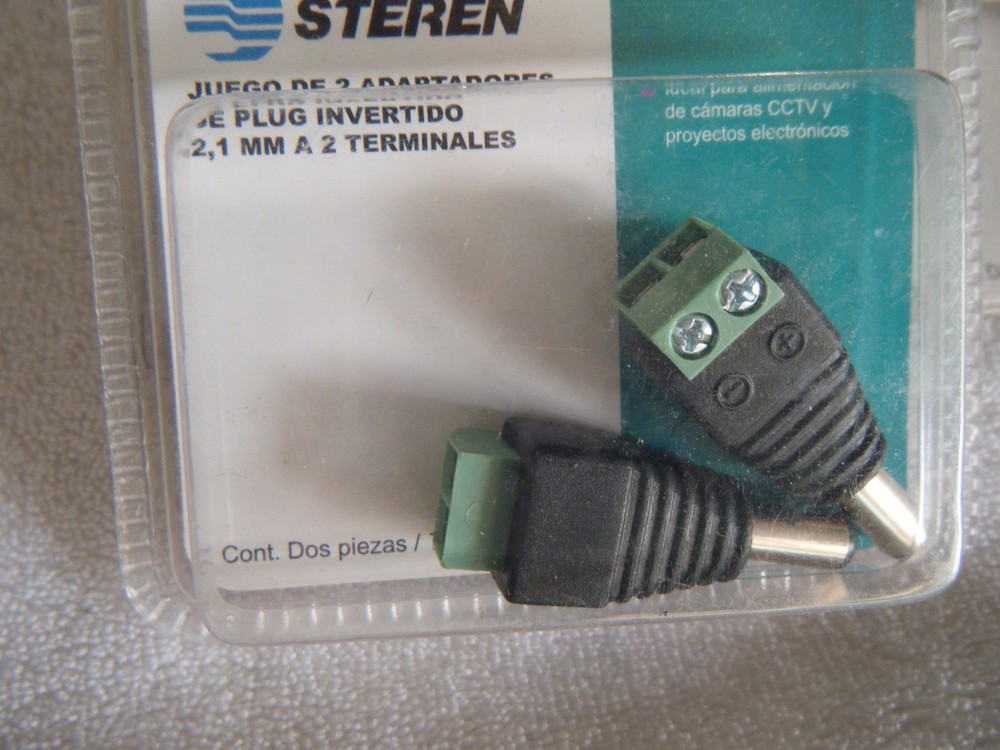 Lot 4 sets Security System Wire Cable CCTV CameraPower Supply end. Two terminals