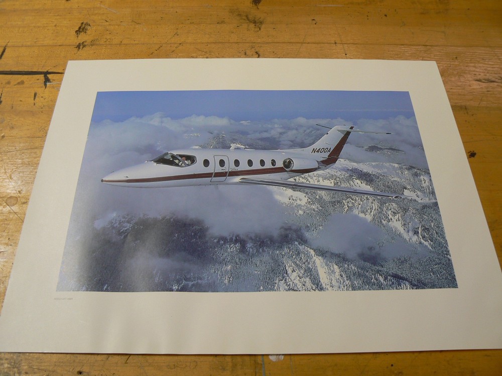 Retired Beechcraft Beechjet 400A Poster 16x20 Very nice