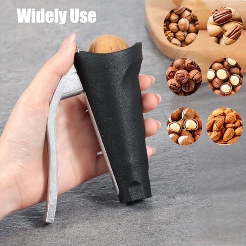 Nutcracker, Heavy duty Nut Crackers Walnut Cracker with Non slip Handle