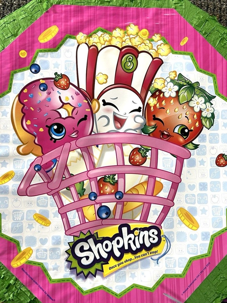 SHOPKINS PINATA Pullstring New See Notes
