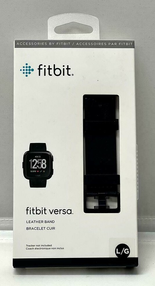 NEW Fitbit Versa Activity Tracker Large BLUE Classic Accessory Band FB166LBNVL