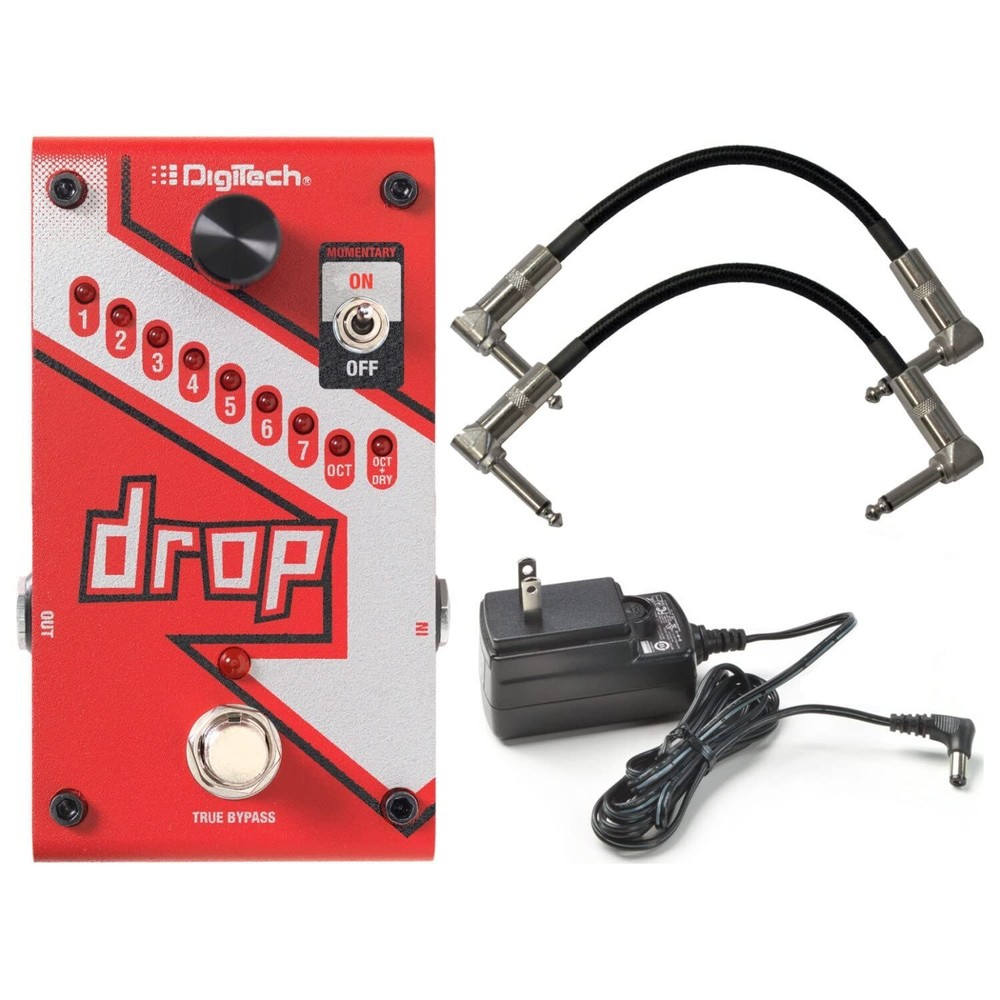 Digitech DROP Compact Polyphonic Drop Tune Pitch Shift Pedal with Momentary L...