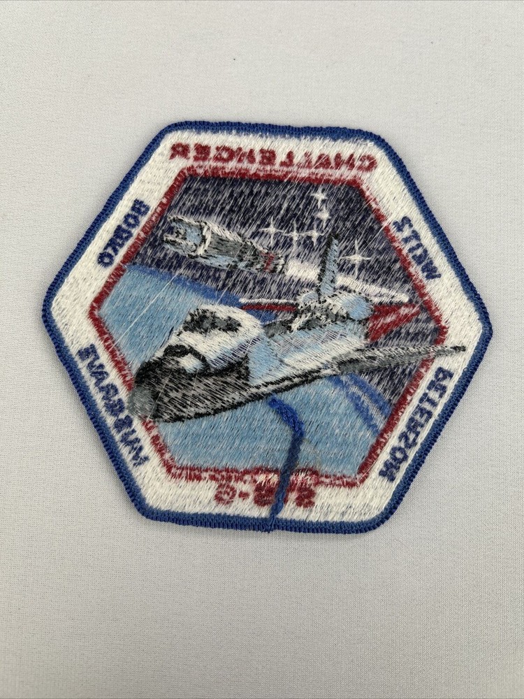 1983 Shuttle Challenger STS-6 vintage embroidered patch Weitz Bobko (A7
