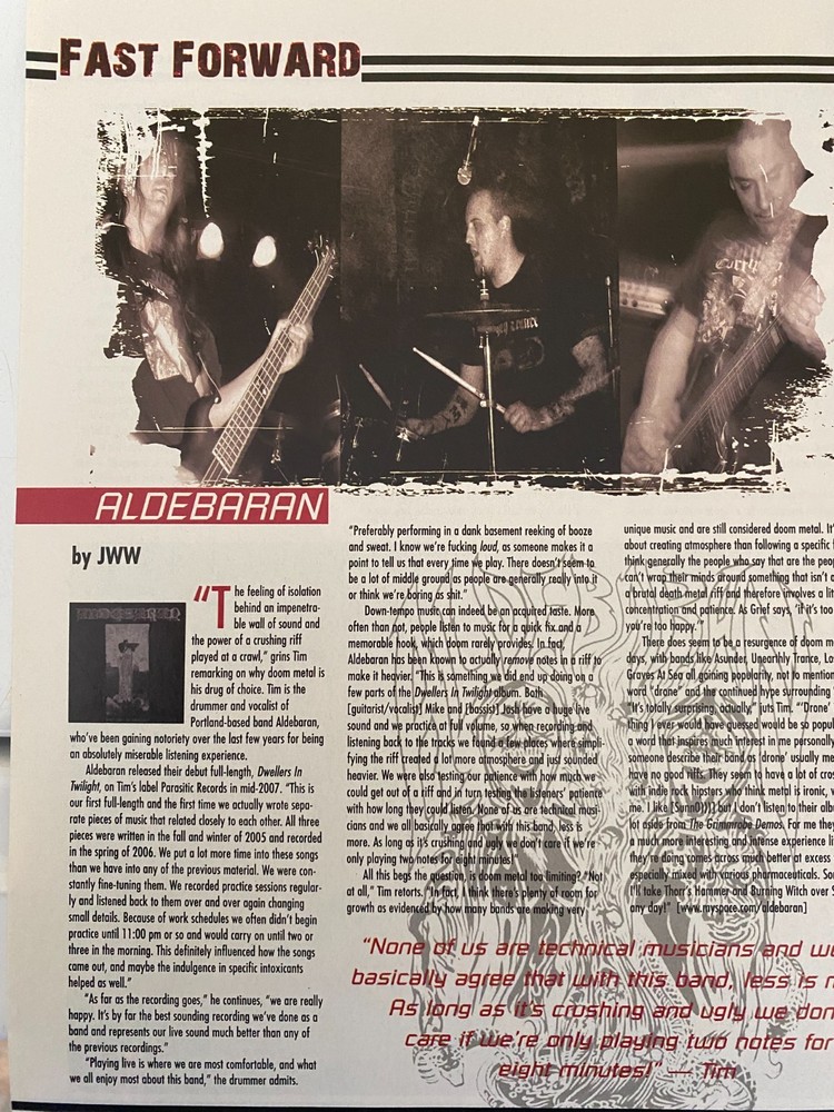 Aldebaran, Full Page Vintage Clipping