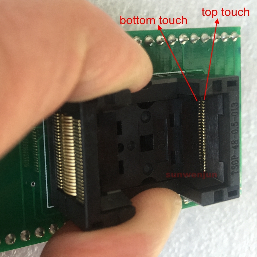 TSOP48 adapter/ adaptor/ IC socket for 48-pin ZIF socket universal programmer