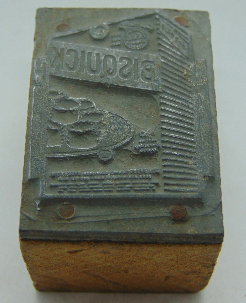 Printing Letterpress Printers Block Bisquick Box