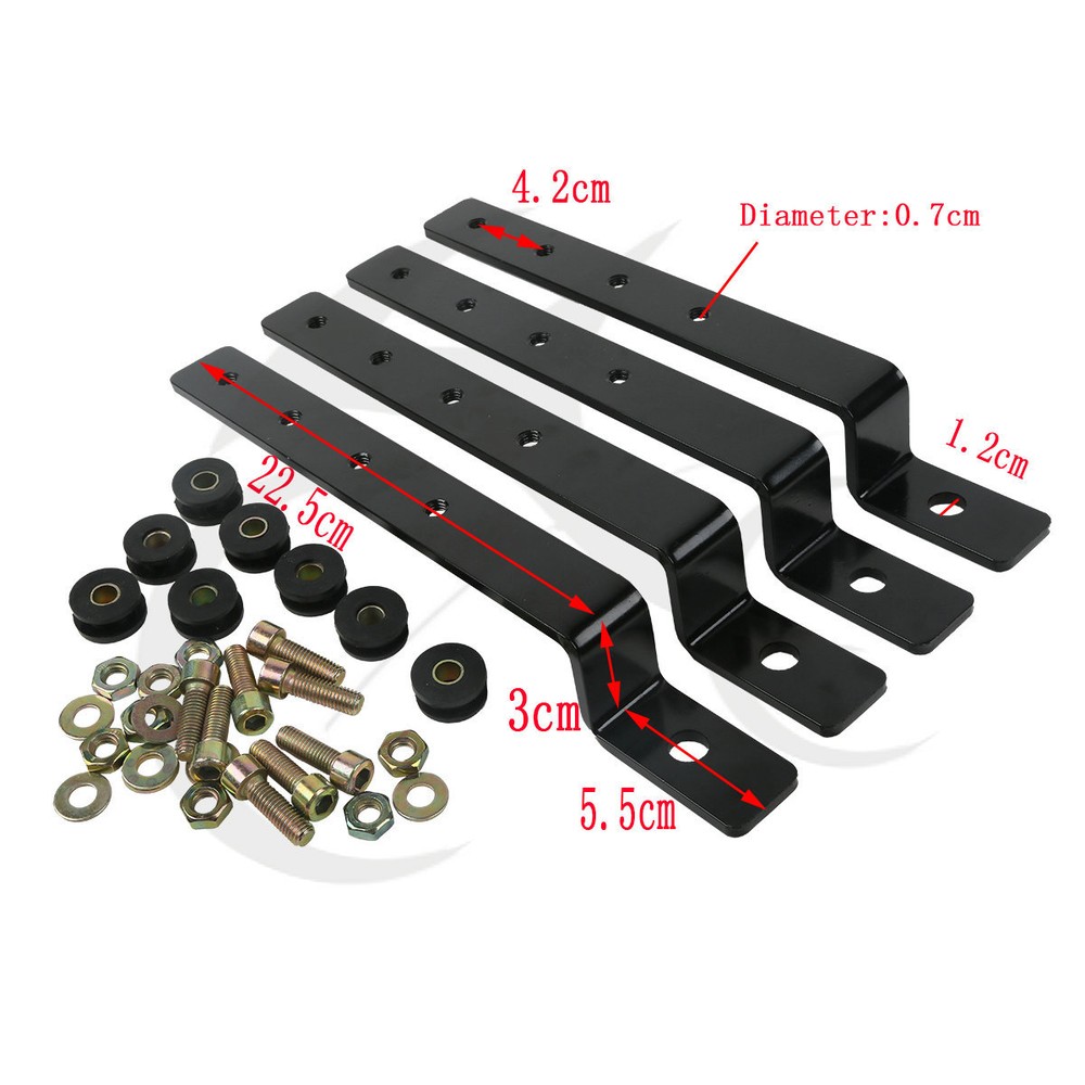 Adjustable Universal Hard Saddle Bag Mounting Bracket Kit For Harley Davidson
