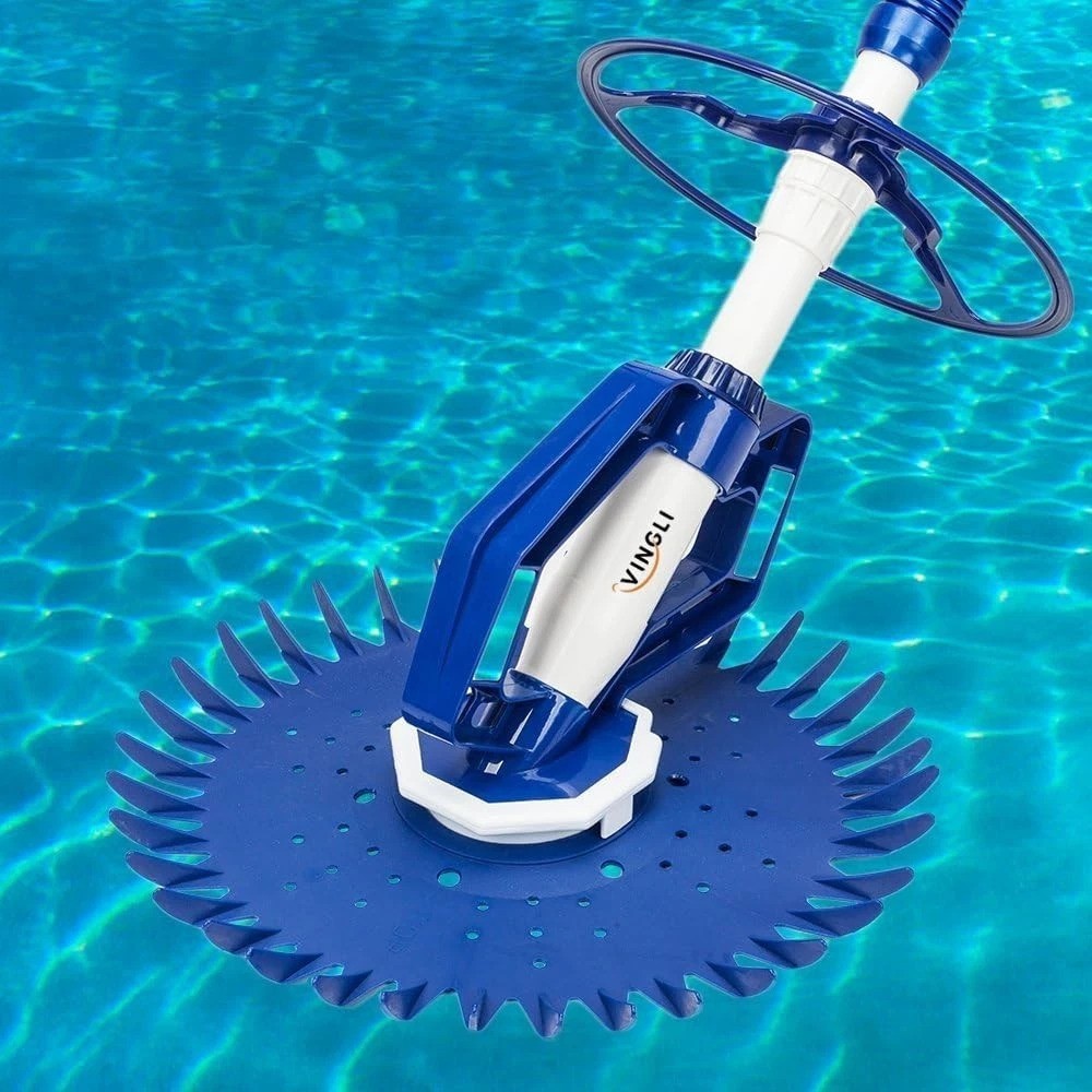 Efficient In-Ground Pool Vacuum with Adjustable Suction Power & Durable Hoses