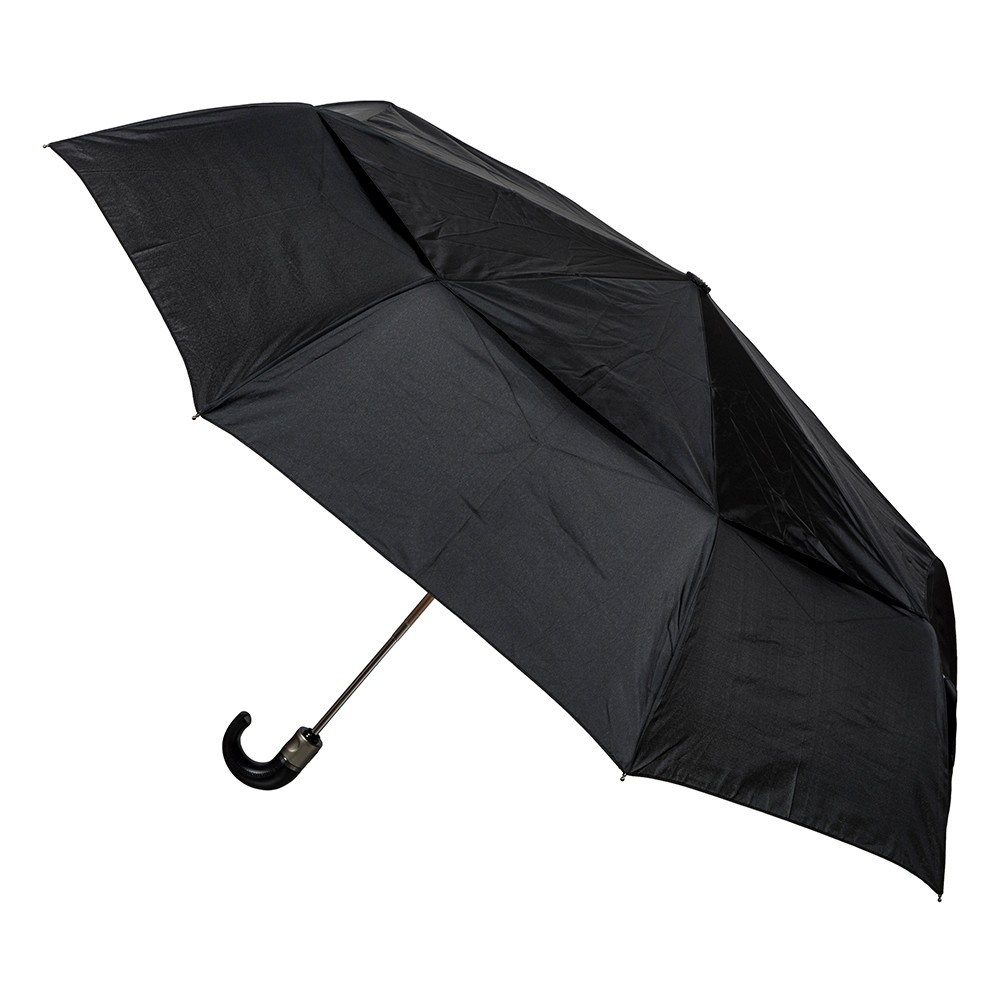 Clifton Black Folding Vented Umbrella
