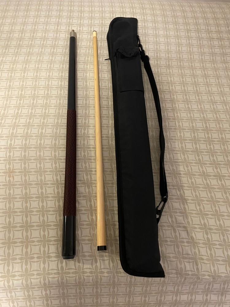 2 Pc Pool Cue set with travel case