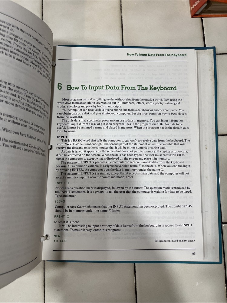 Vintage 1983 How To Program Your IBM PC Basic For Beginners - Carl Shipman