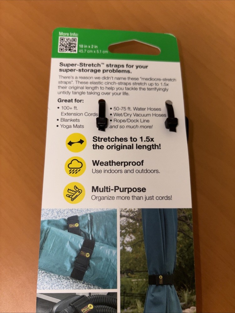 Wrap-It Super-Stretch™ Storage Straps - 18-in. (3-Pack)