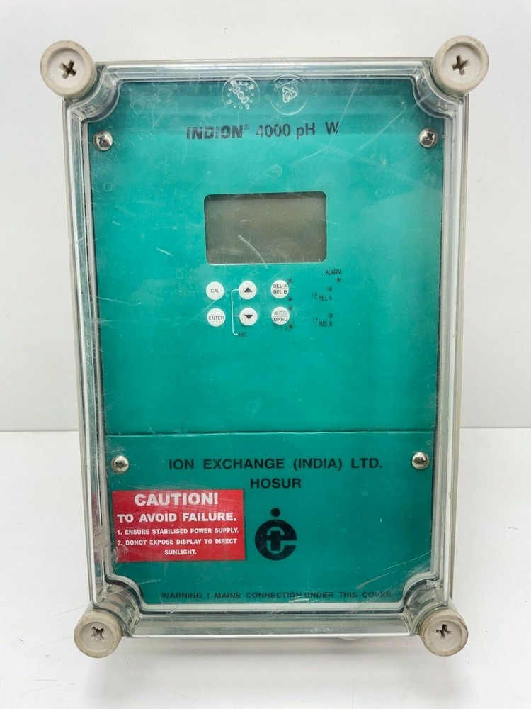 Indion Ion Exchange 4000 pH W 4000PHW Transmitter Controller Field MTD