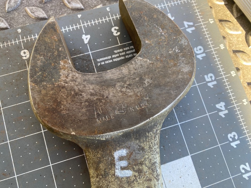 2" Single Open-End Wrench, (Armstrong # ? ) 19" long,