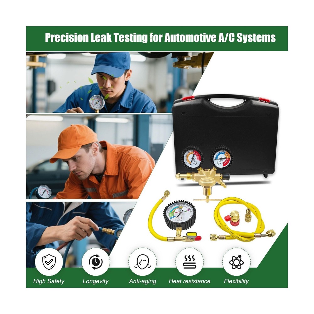 53010 Automotive/HVAC Pressure Tester Kit, Pressure Testing Tools, Includes 5...