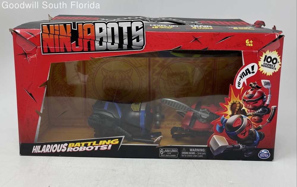 Spin Master Ninja Bots Hilarious Battling Robots Interactive Toy Not Tested