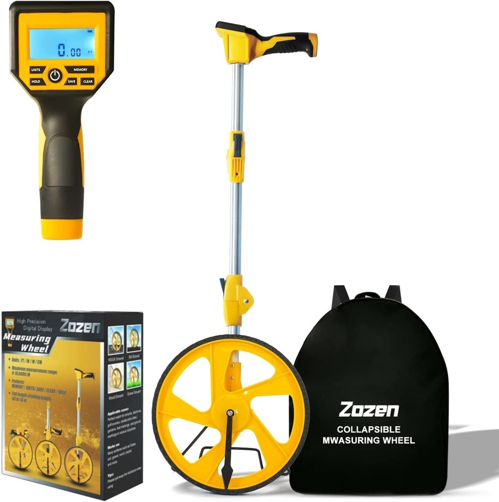 Measuring Wheel Digital Display 3-Sections Foldable 12Inch Wheel