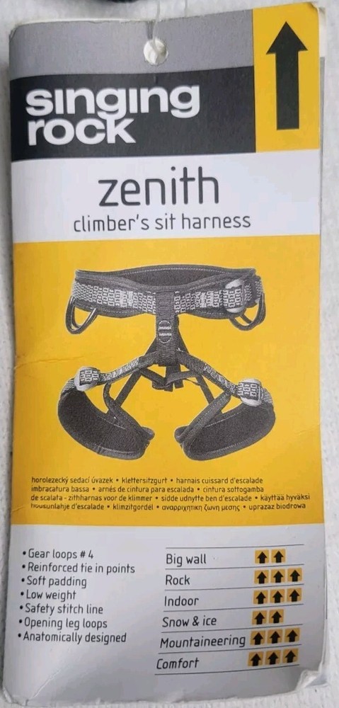 SINGING ROCK Zenith Size L Climber's Sit Harness