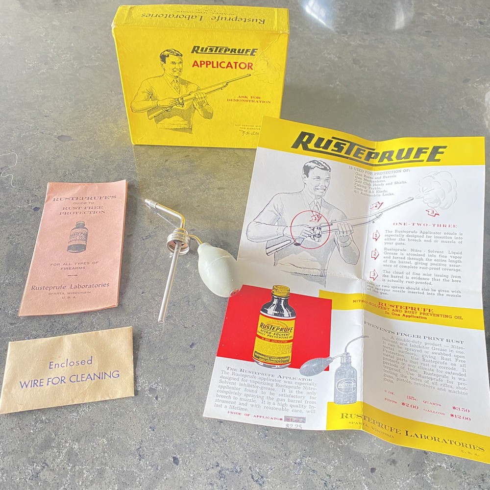 NEW OLD STOCK Rusteprufe Applicator Vaporizer Rusteprufe Laboratories Rust Proof