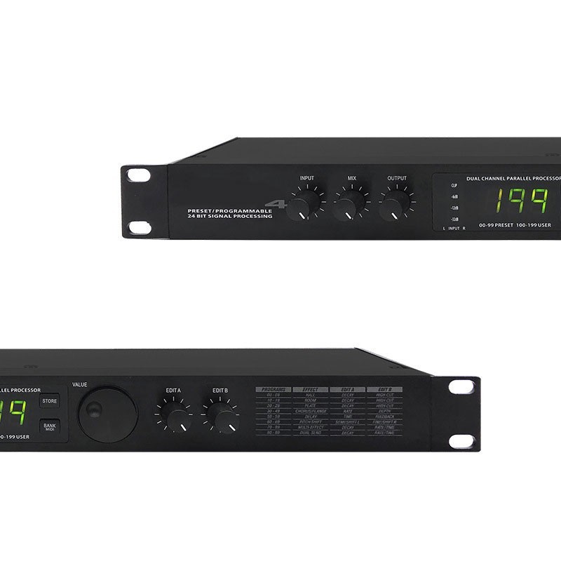 Microverb4 Dual Channel Effector DSP Preset/Programmable 24Bit Signal Processor