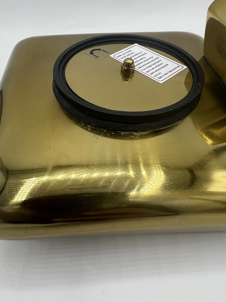Gold Chrome Steel Square Bubble Eiffel Tower Paris Clock