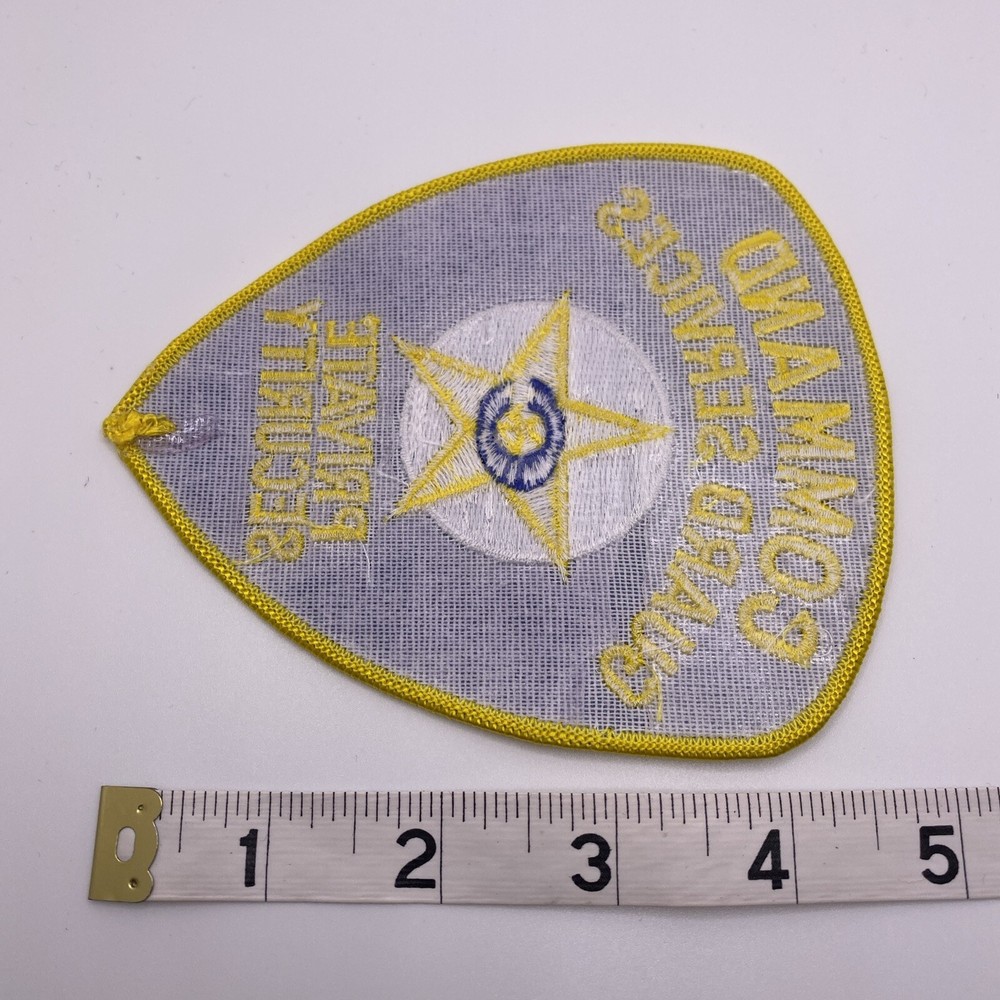 Command Guard Services, Private Security, Embroidered Patch, Crest, Emblem