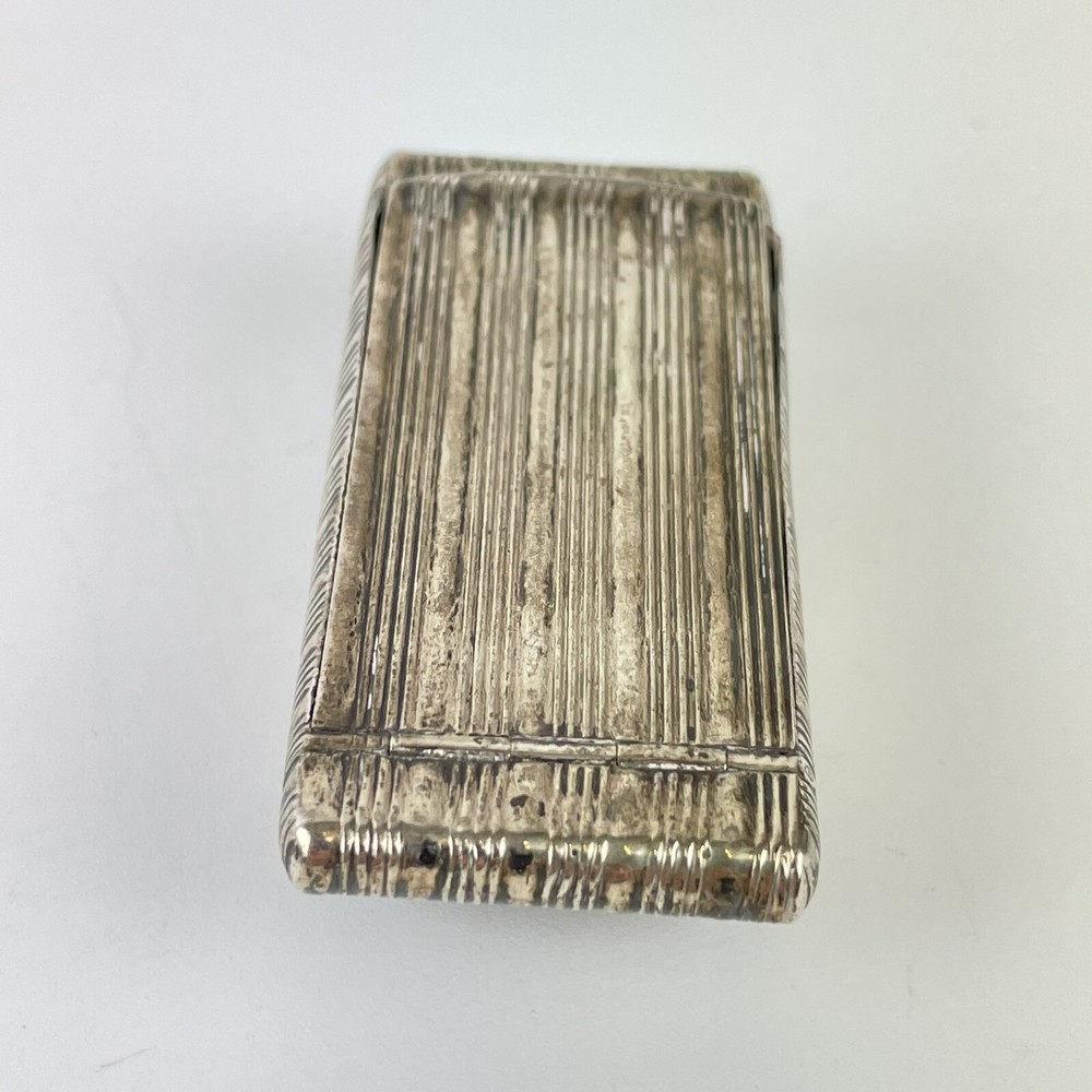 Antique Georgian Solid Silver Snuff Box 1809 6.2cm X 3cm