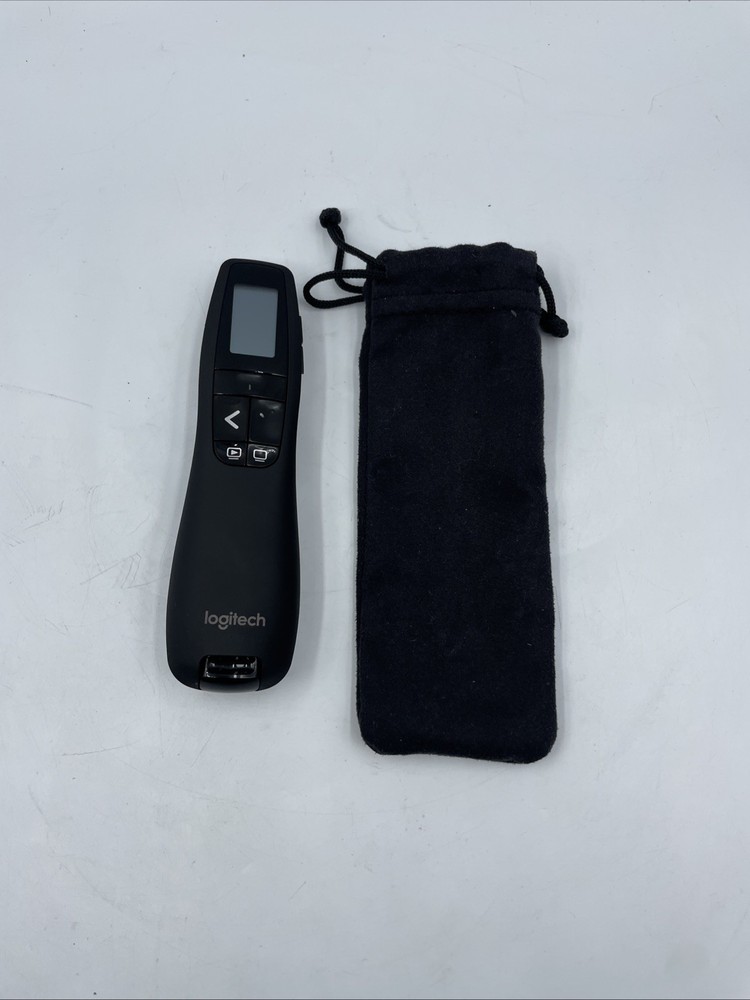 Logitech R800 Professional Presenter Presentation Remote Control Black with Bag