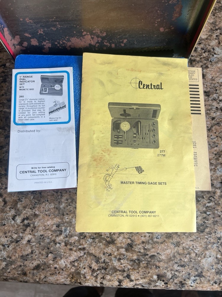 Central Tools #277 (6483) Master Timing Gage Set