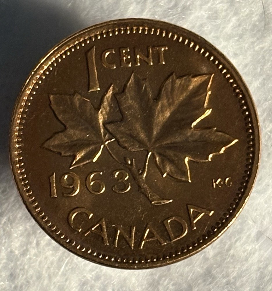 1927 Canada 5 Cent & 1963 Uncirculated Canada Penny