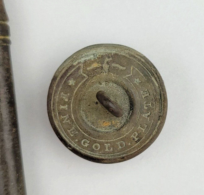 North Dakota Fort/Post Relics - 5 Pcs - Brass/Iron Military Buttons & Chest Keys