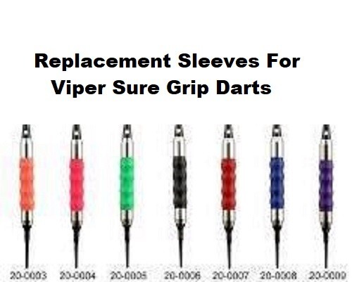Viper Sure Grip Darts Red Replacement Sleeves & Matching Oryx Flights