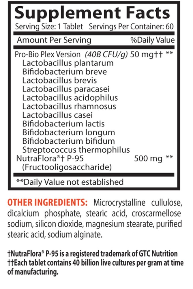 Bifidobacterium - Probiotic Complex 40 Billion CFUs - Fat Burner For Men 1B