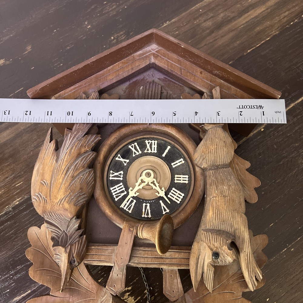 W Germany Wood Cuckoo Clock