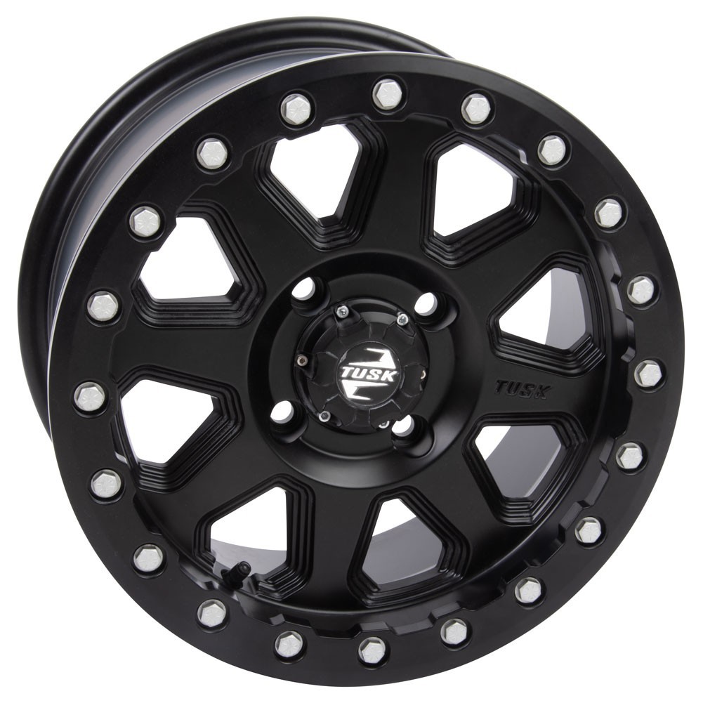 TUSK 4/137 Uinta Beadlock Wheel 15x7 5.0+2.0 Matte Black fits Honda / Can- Am