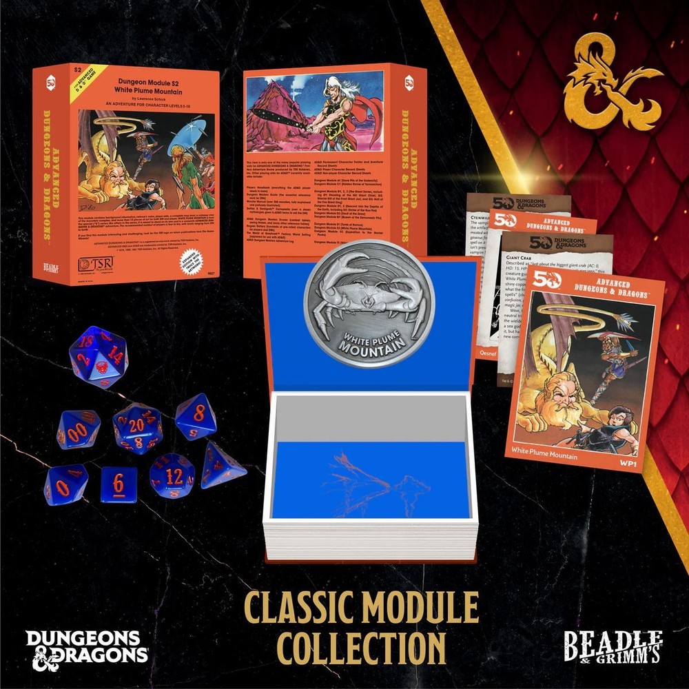 Dungeons & Dragons White Plume Mountain Classic Module Dice Collection Set