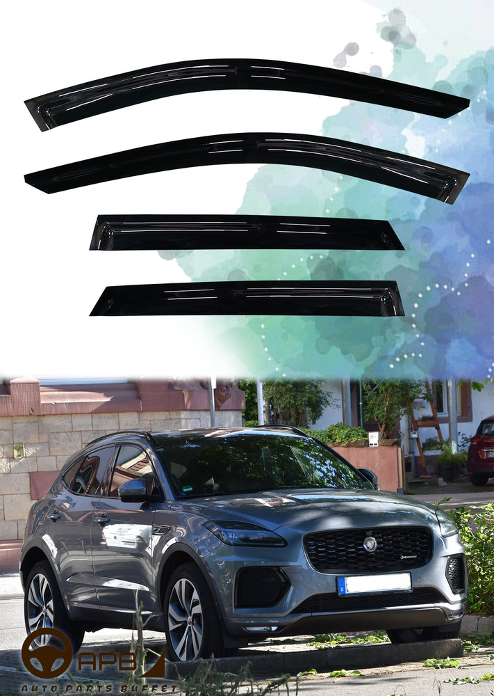 For Jaguar E-Pace 2017-2024 Deflector Window Visors Guard Vent Weather Shield
