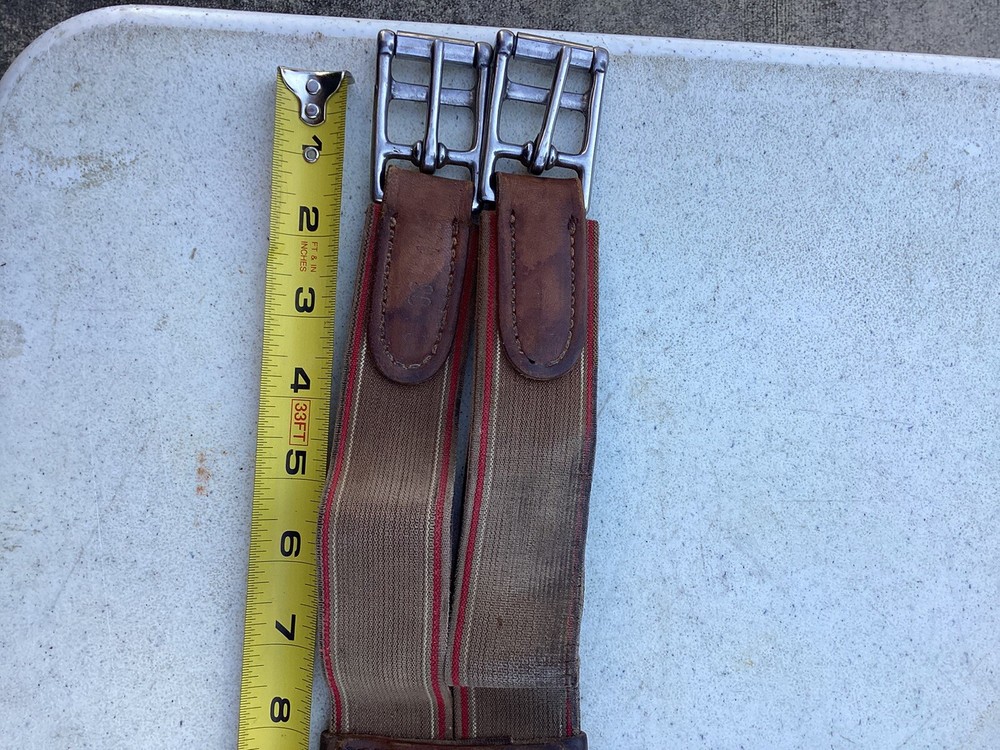 Prestige brown leather girth 56" 145cm