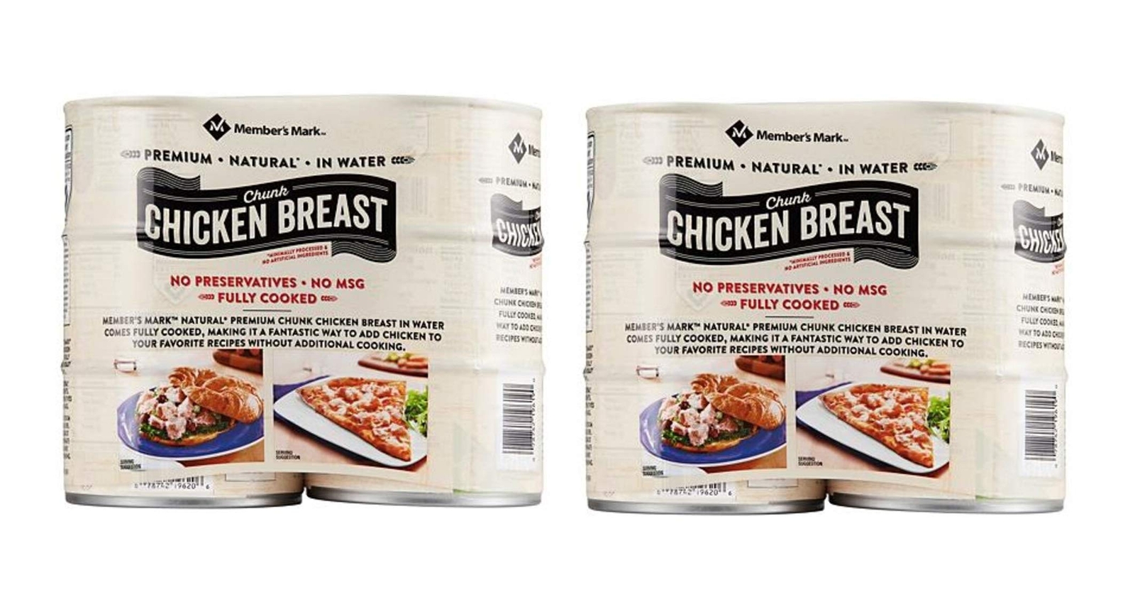 Member's Mark Premium Chunk Chicken Breast (12.5 Ounce, 6 Count) Pack of 2