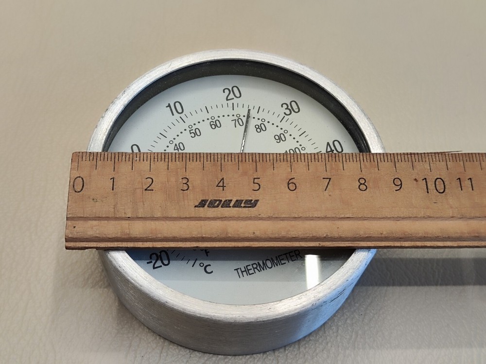 Hanging Dial Thermometer, Round Analog Indoor Thermometer