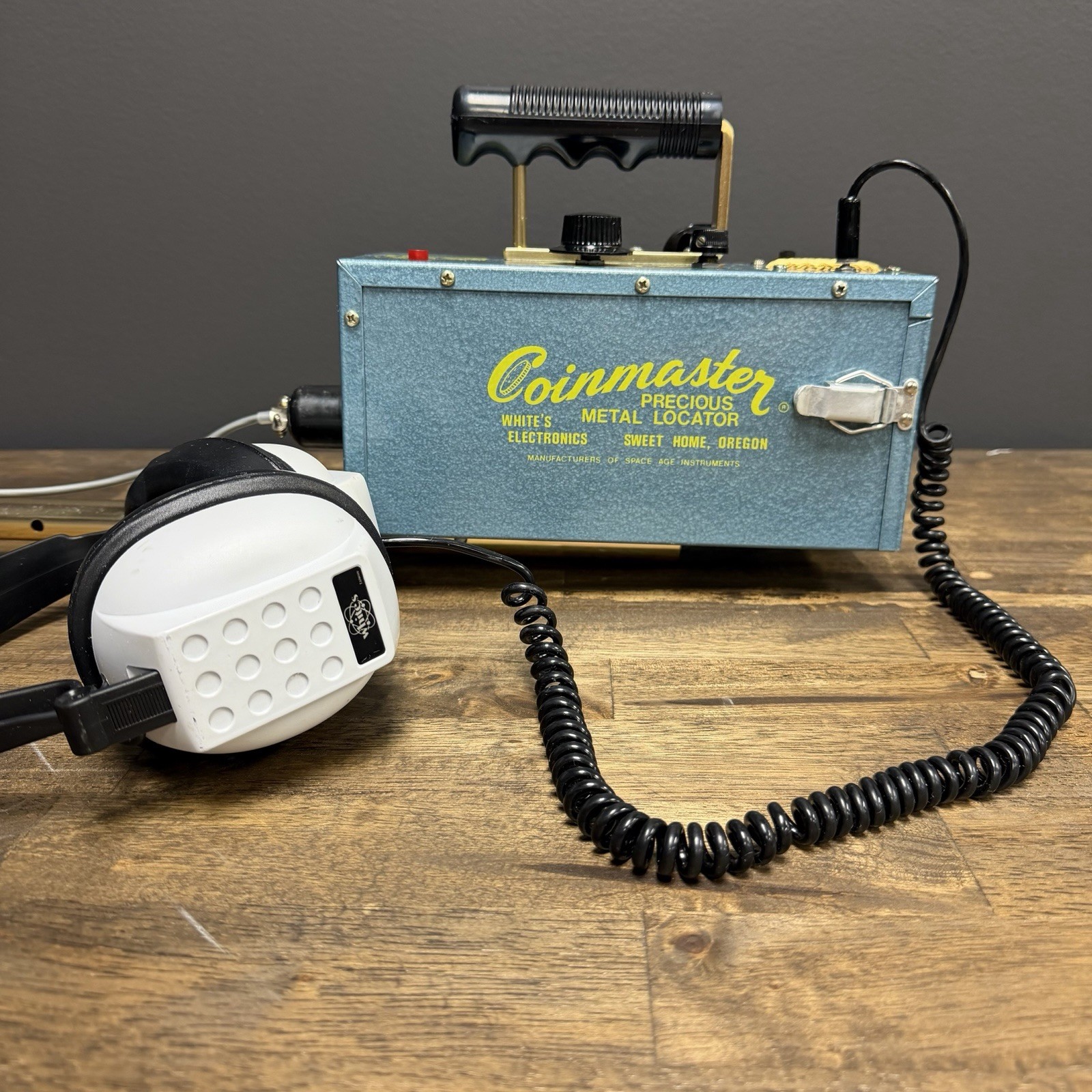 White’s Coinmaster TRX Metal Detector w/ Probe, Headphones – Serviced, Complete