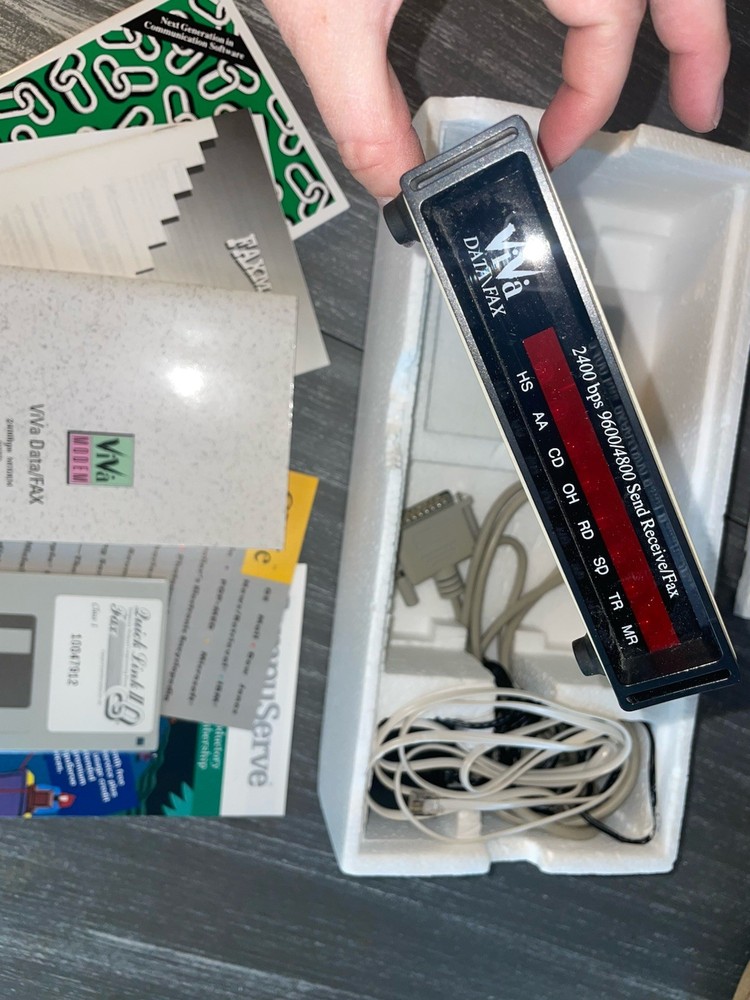 New vintage ViVa external fax modem by Computer Peripherals, Inc.