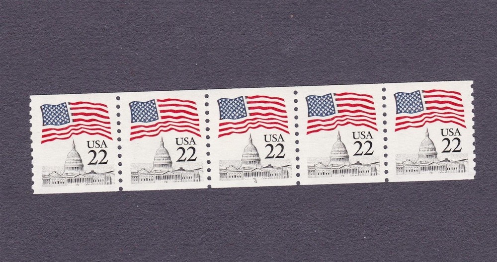 PNC5 22c Flag 4 US 2115 MNH, F-VF