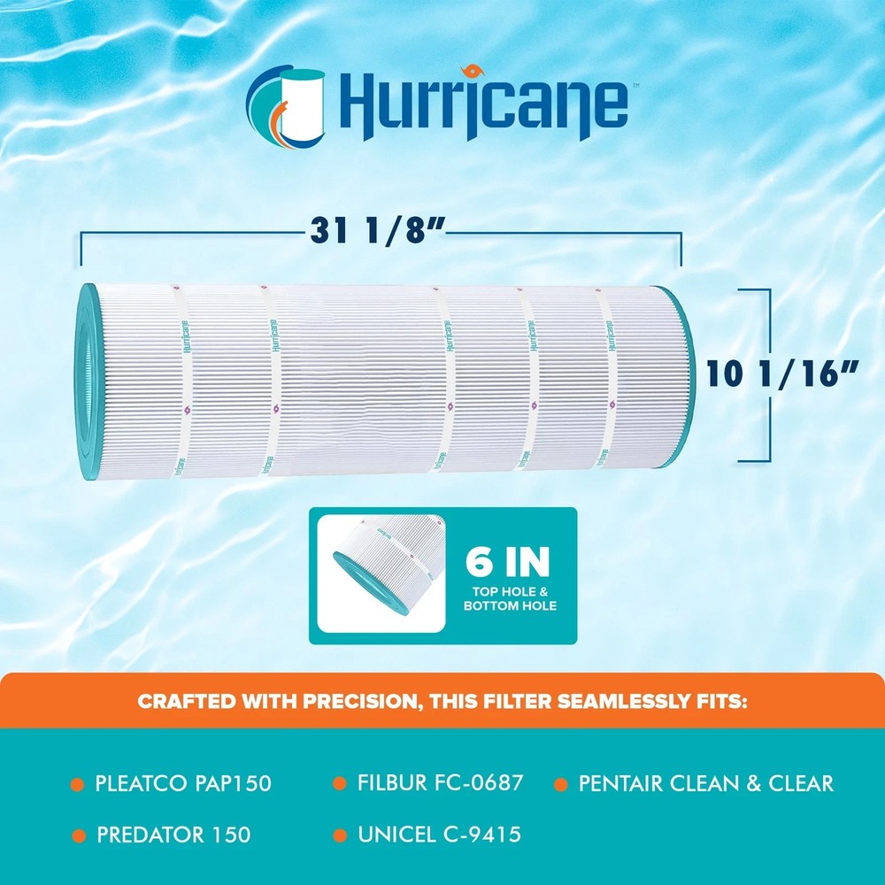 Hurricane HF9415-01 Pool Spa Filter Cartridge Replacement Open Box